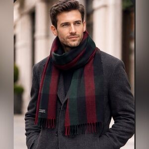 Vintage Christian Dior classic Plaid Scarf for Men